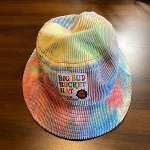 Big Bud Press Tie Dye Corduroy Bucket Hat in Pastel Rainbow